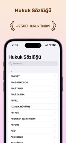 Hukuk Sözlüğü screenshot