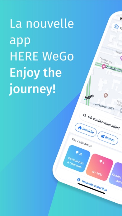 Screenshot #1 pour HERE WeGo Cartes et Navigation