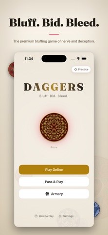 Daggers: Bluff & Bid Screenshot 1 of 5