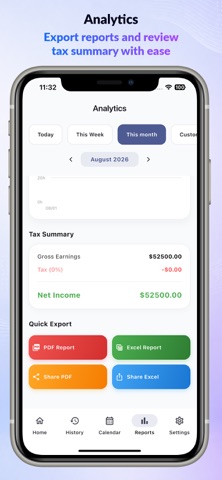 Work Hours Log - Time Tracker Screenshot 5 of 6