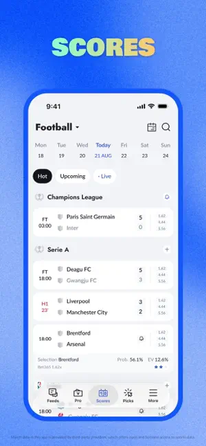 Kadario:Live Sports Scores screenshot 1