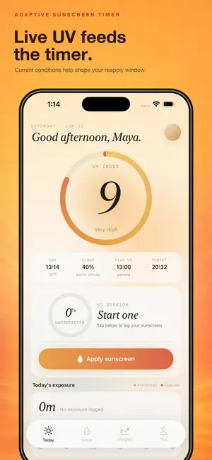 SunSync: Sunscreen Reminder screenshot 2