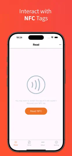Capture d'écran de NFC Tools • sur iPhone 5