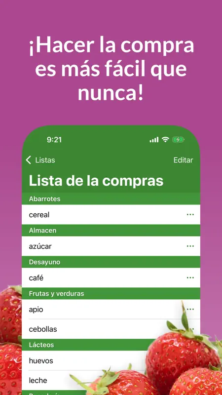 Lista de compras OurGroceries screenshot 1 of 4