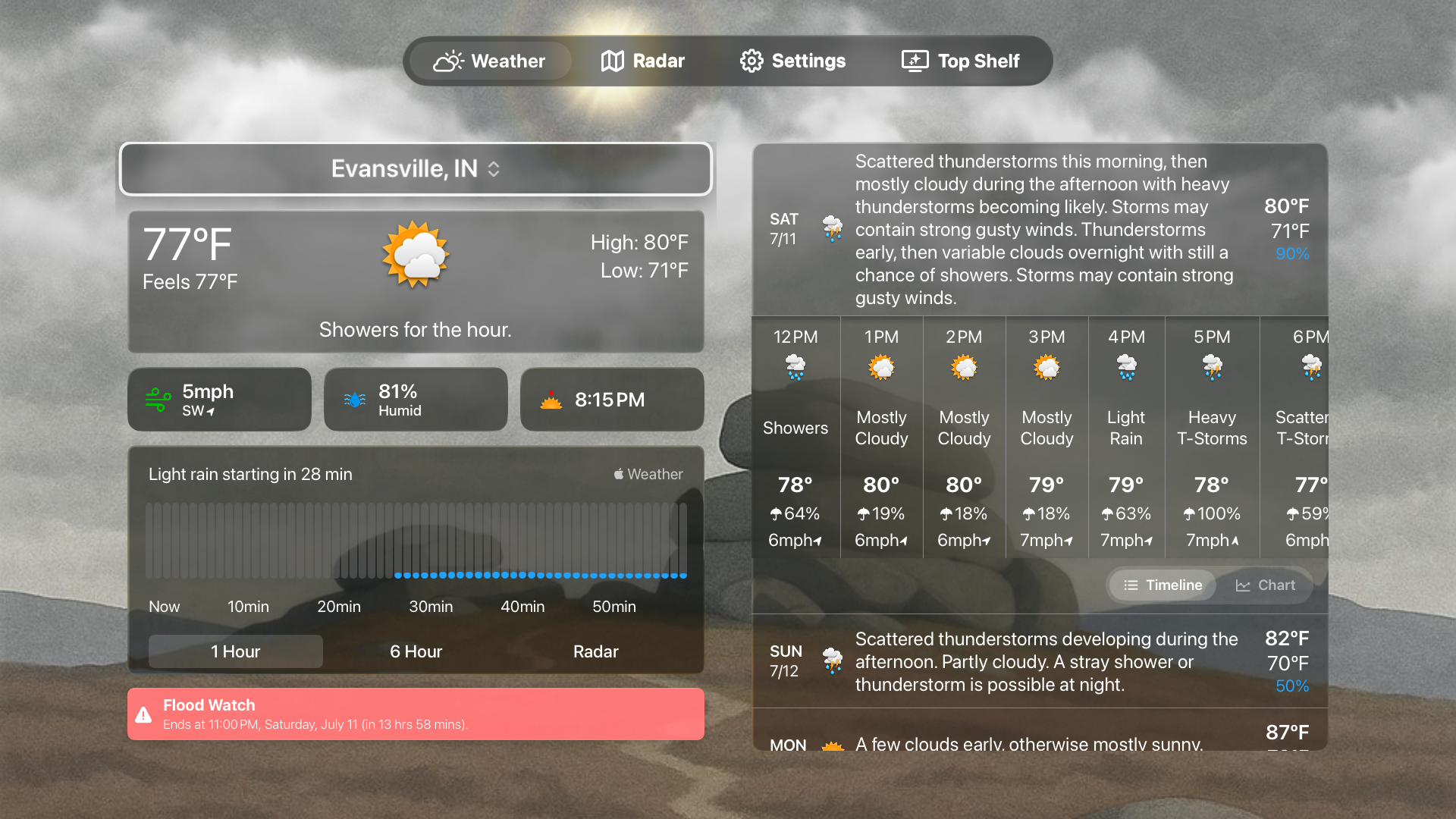Forecast Bar - Weather + Radar screenshot 21