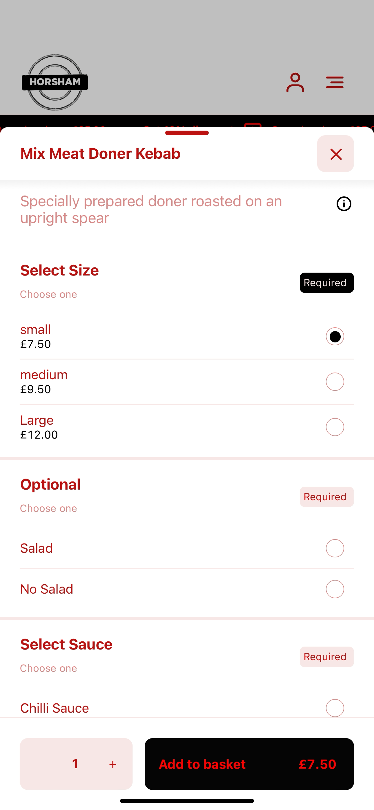 Horsham Kebab screenshot 4