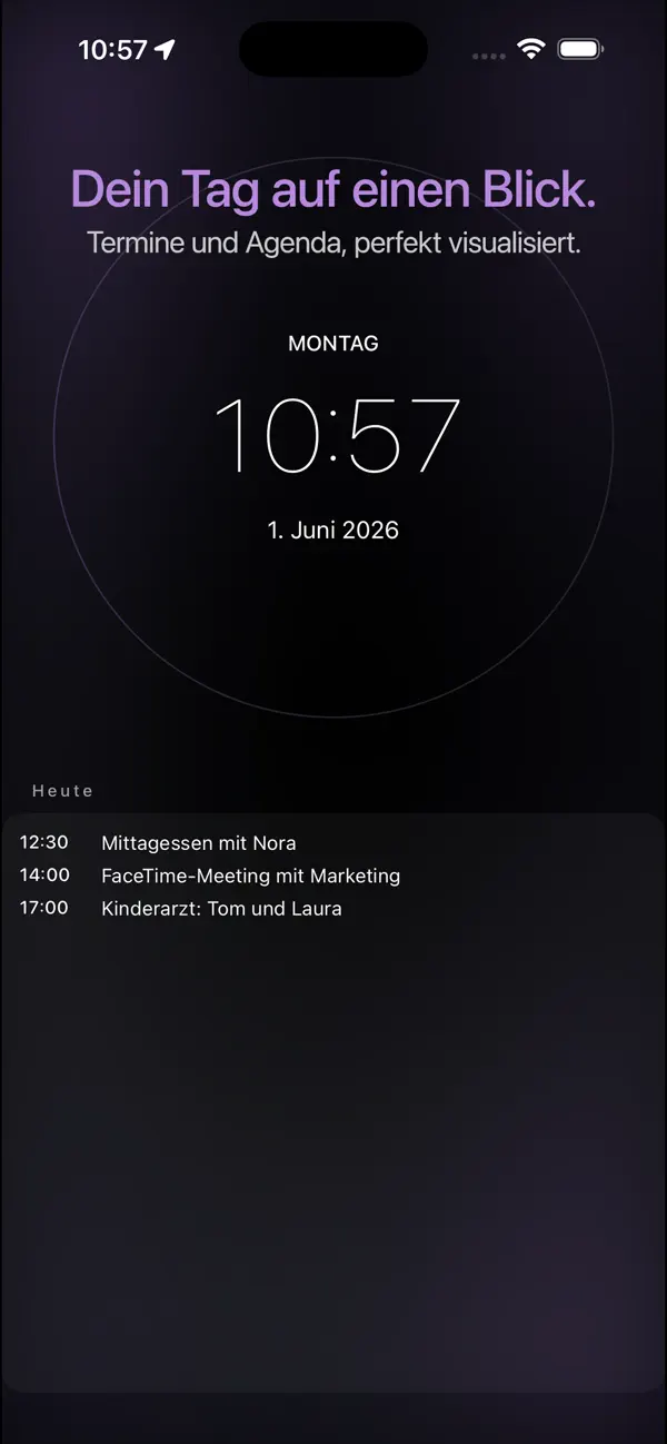 Screenshot #1 pour DeskClock: Uhr & Radio