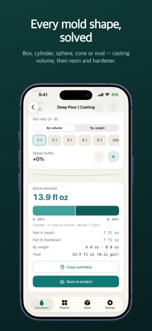 Meniscus: Resin Calculator Screenshot 4 of 9