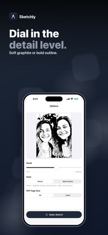 Sketchly: Photo to Sketch iPhone screenshot
