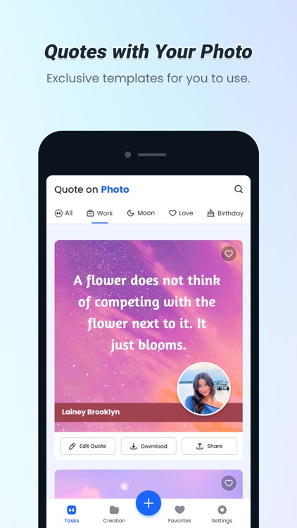 Quotes with name and photo