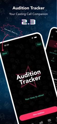 Audition Tracker screenshot