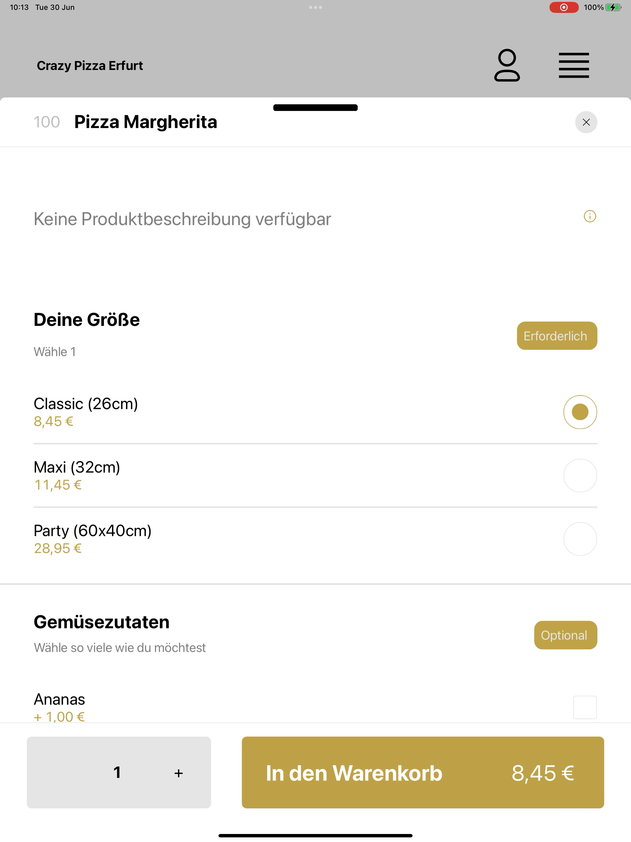 Crazy Pizza Erfurt screenshot 8