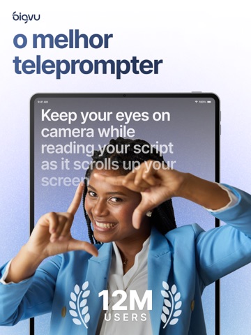 BIGVU Teleprompter Captions AI iPad screenshot 1