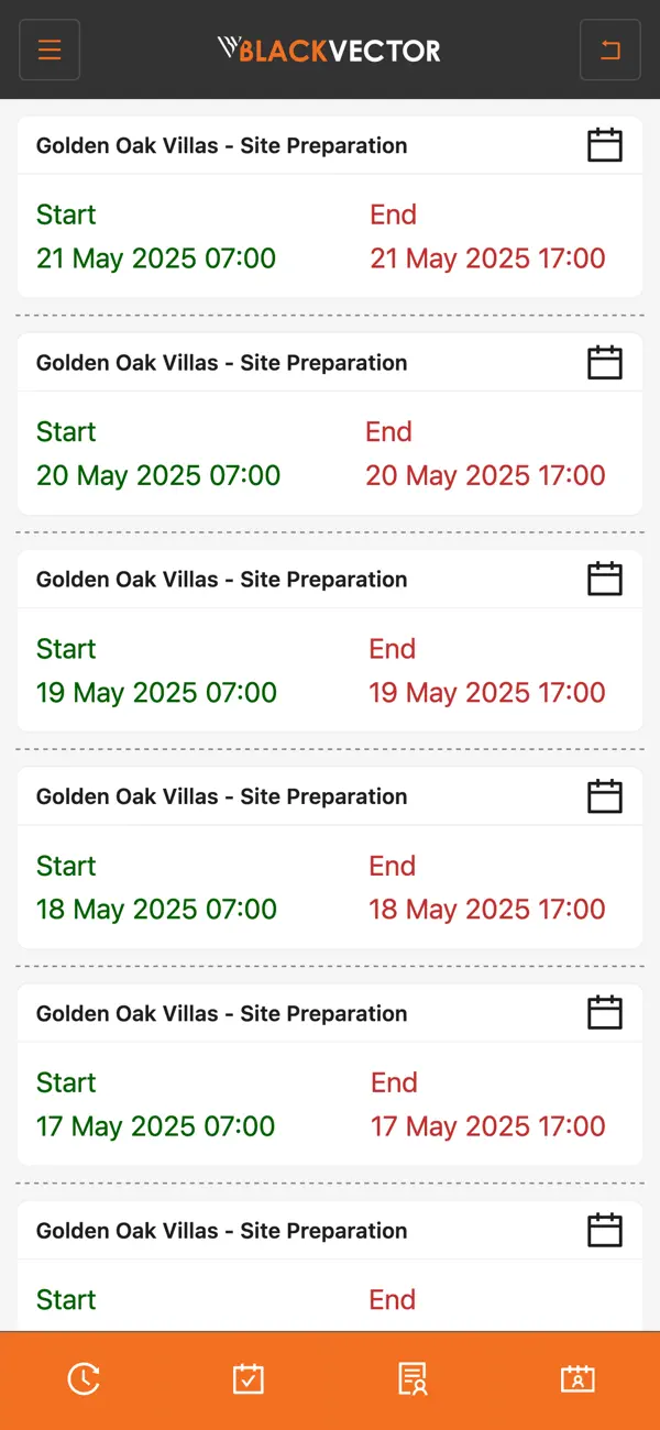 #5. ShiftClock Blackvector (iOS) بواسطة: Rolando Ramirez