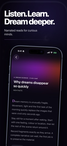 NightNotes: AI Dream Journal screenshot
