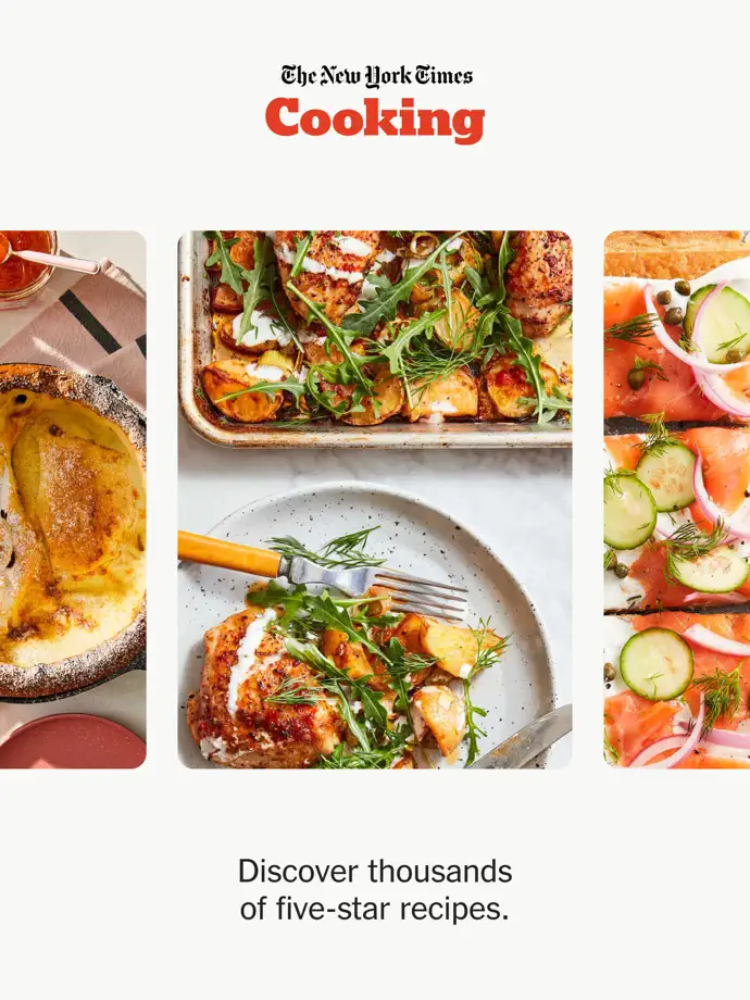 NYT Cooking iPad screenshot 1