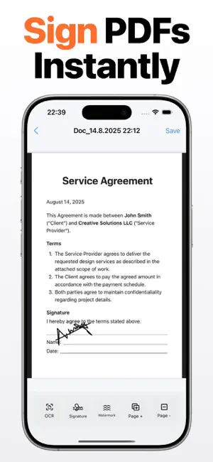 Signature Maker: Photo to PDF screenshot 1