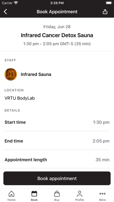 VRTU BodyLab Screenshot