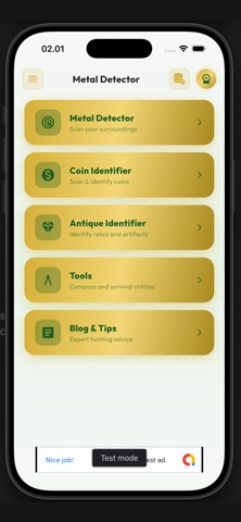 Metal Detector Coin Identifier Screenshot 5 of 8