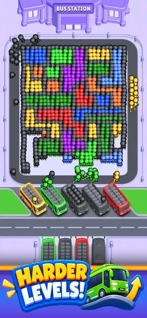 Crowd Lane: Bus Sort Puzzle screenshot 4