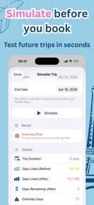 Schengen Calculator - Entorii screenshot