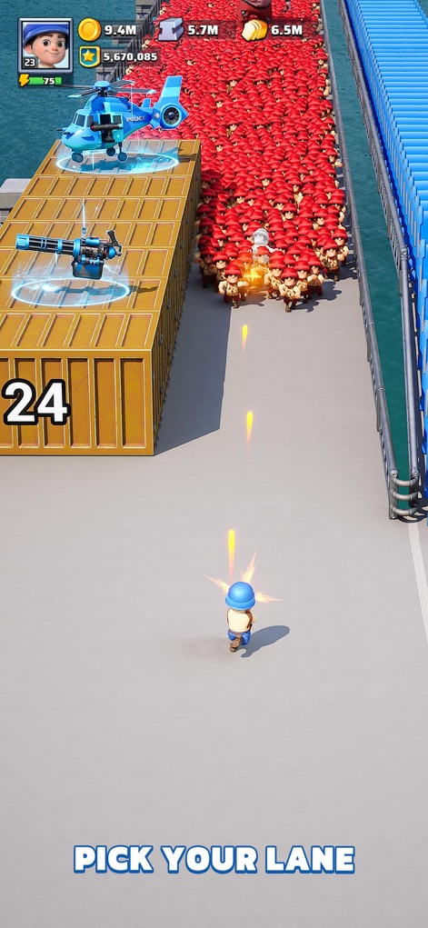 Last War:Survival - See how Last War:Survival presents distinct combat lanes for unit deployment and features crucial defensive structures like the attack helicopter.