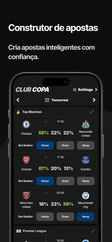 COPA: Previsões de futebol screenshot 6 of 6