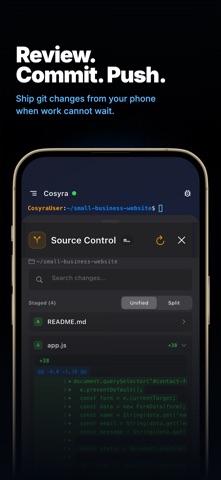 Cosyra - AI Coding Terminal iPhone screenshot 5