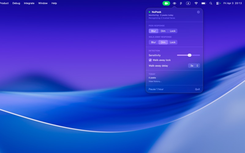 NoPeek - Screen Privacy screenshot