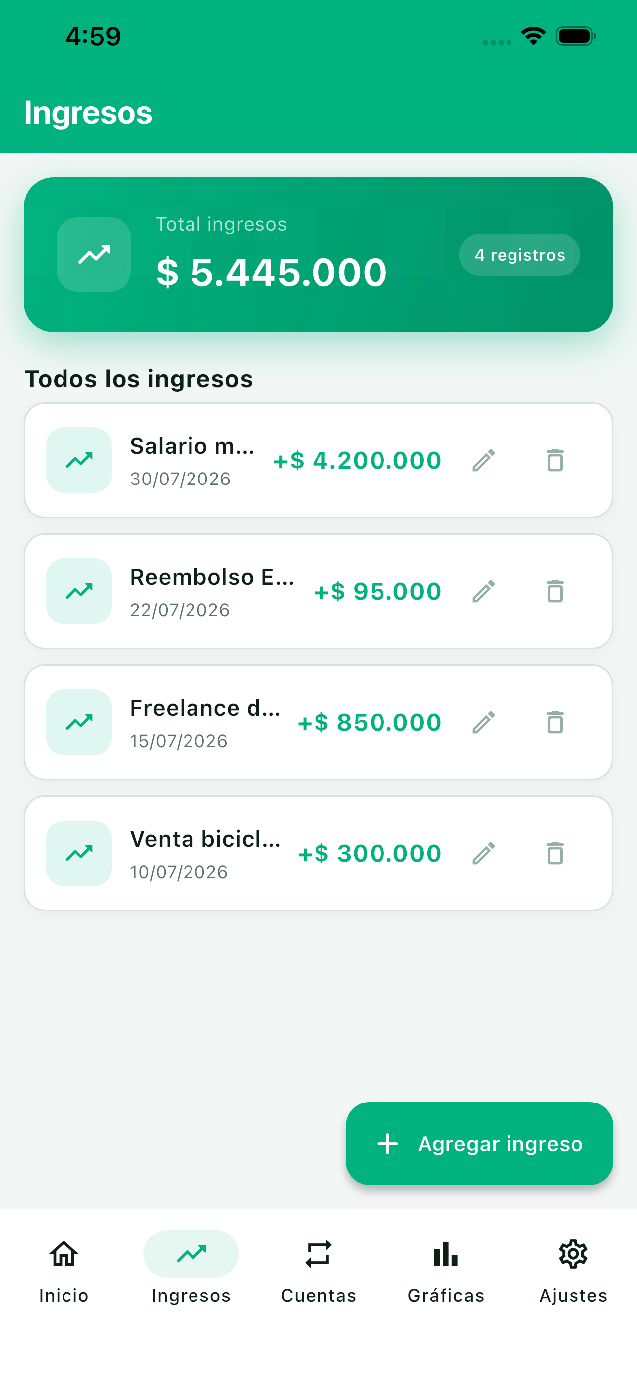 MiSaldo: Control de gastos screenshot 4