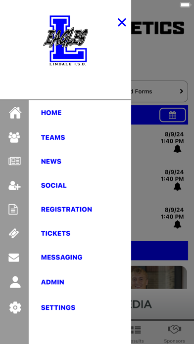 Lindale Eagles Athletics Screenshot