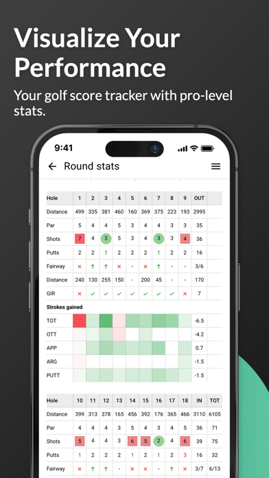 golfity: track golf scores Screenshot