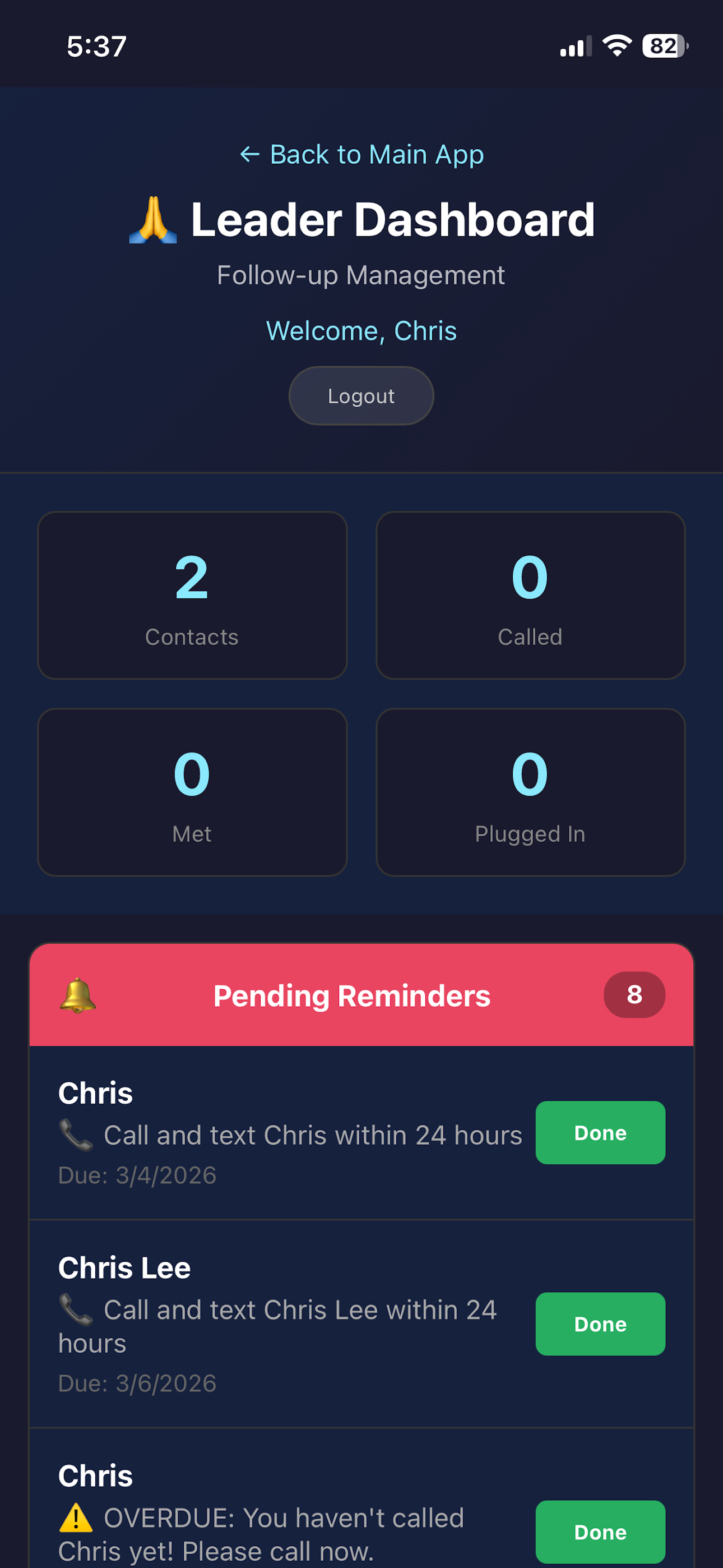 HOPE LA App