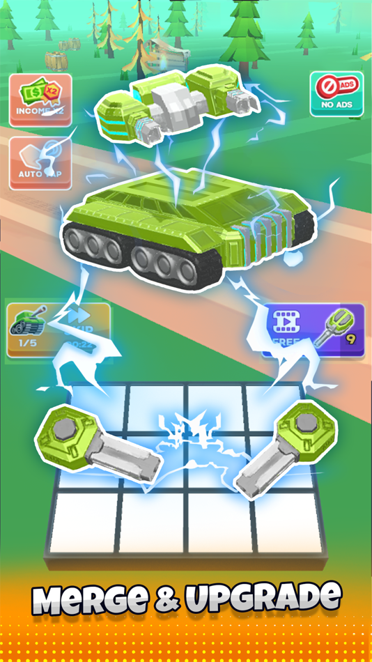 #10. Idle Merge: Tank Battle (iOS) By: Nguyen Quang Khanh