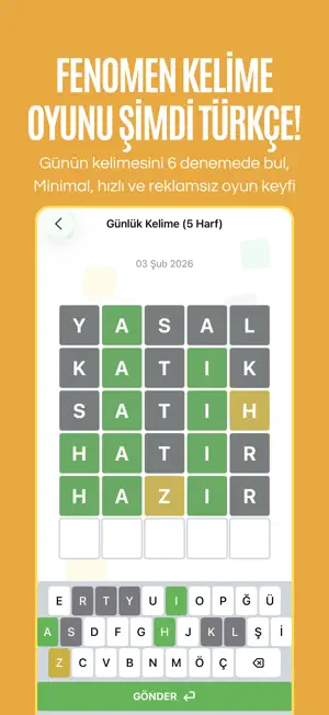 Turkcle: Türkçe Kelime Oyunu screenshot 1