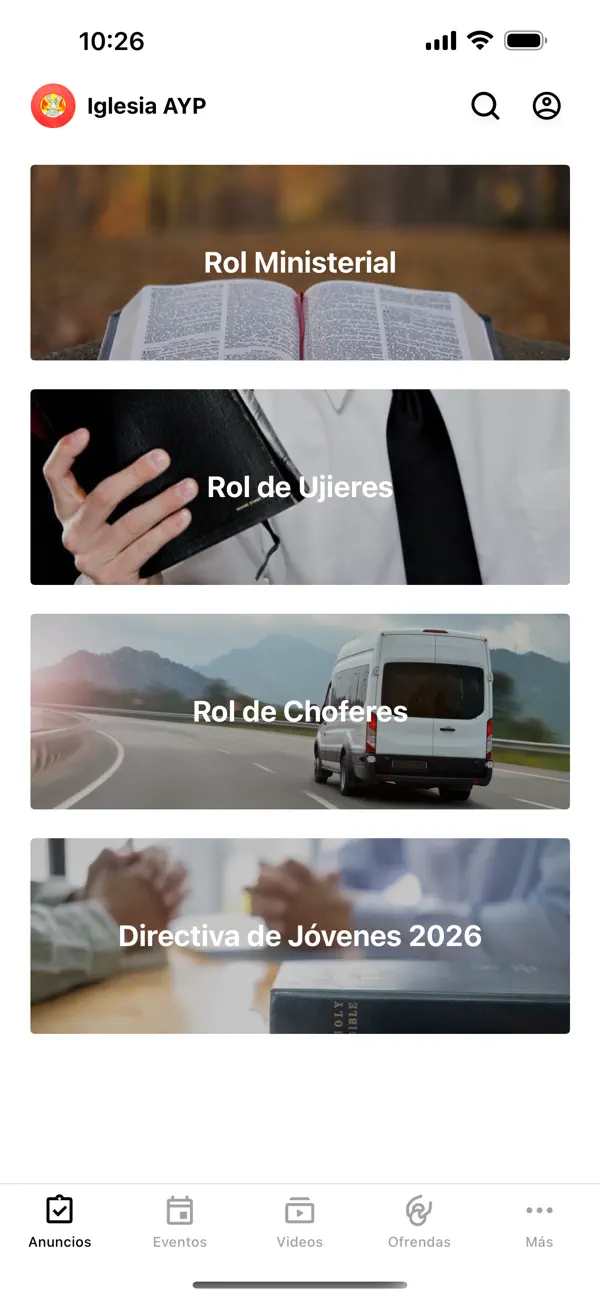 Screenshot #1 pour Iglesia Apostoles y Profetas