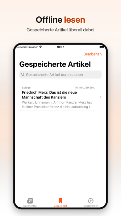 Deutsche Nachrichten iPhone screenshot