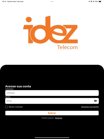 Idez iPad screenshot