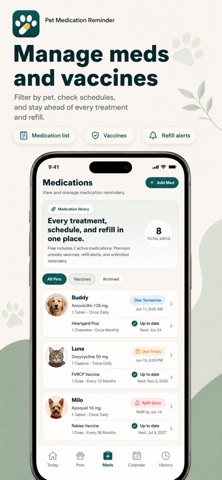 Pet Medication Reminder App Screenshot 3 of 6