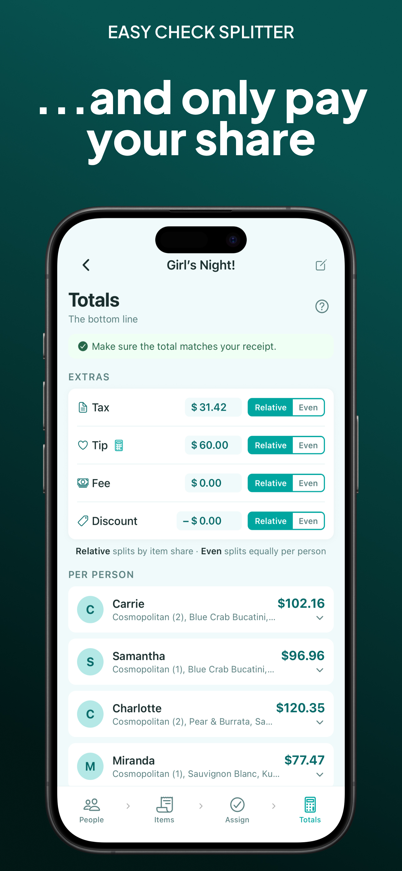 Easy Check Splitter screenshot 5