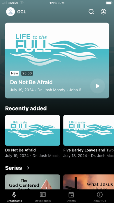 God Centered Life Ministries Screenshot