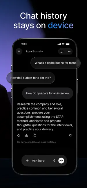 Local LLM: On-Device screenshot 2