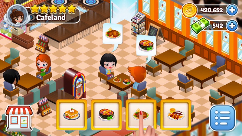 Cafeland: Juego de Restaurante screenshot 2