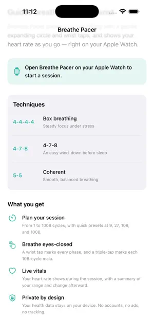BREATHE PACER screenshot 1