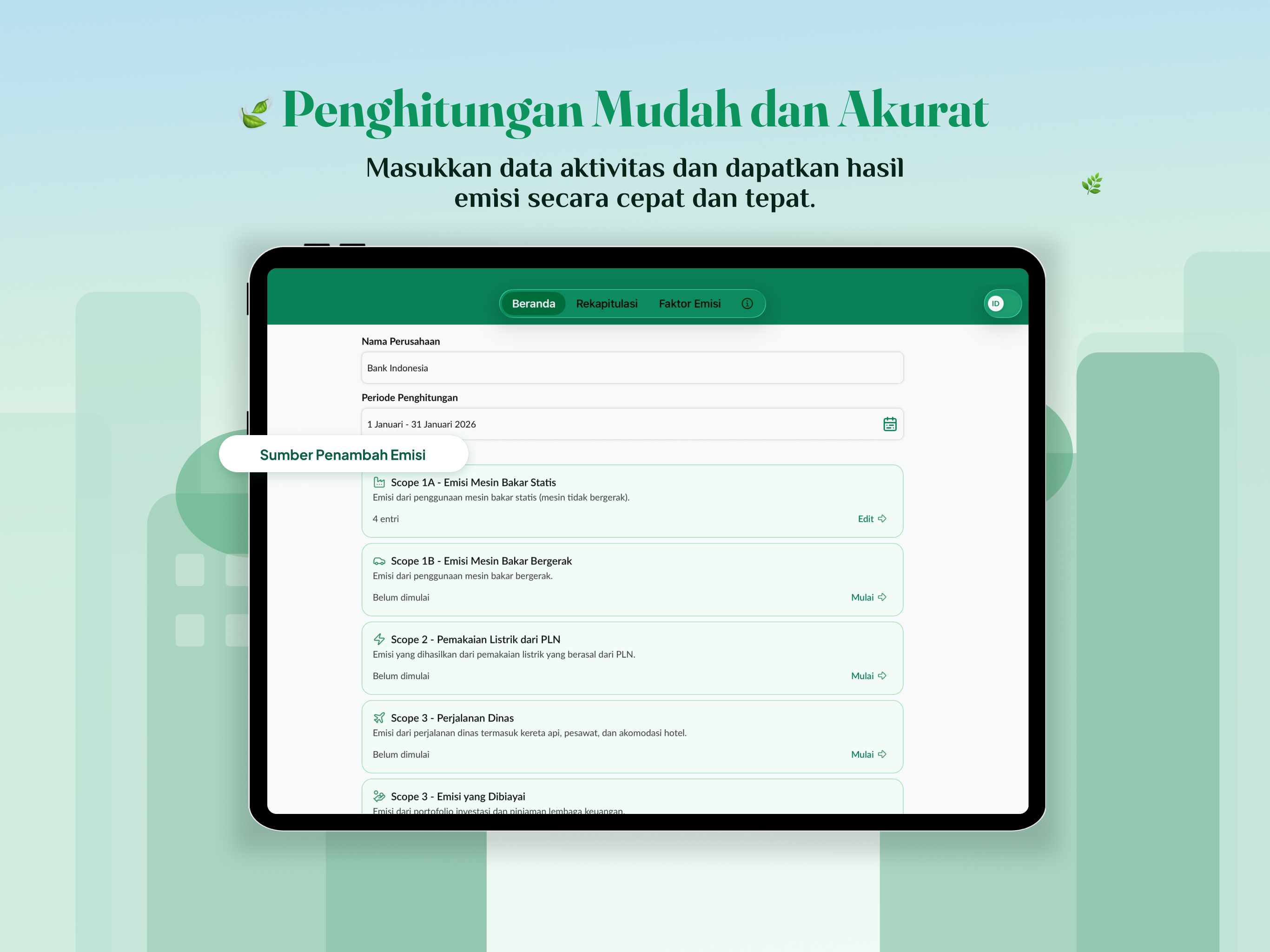 Kalkulator Hijau