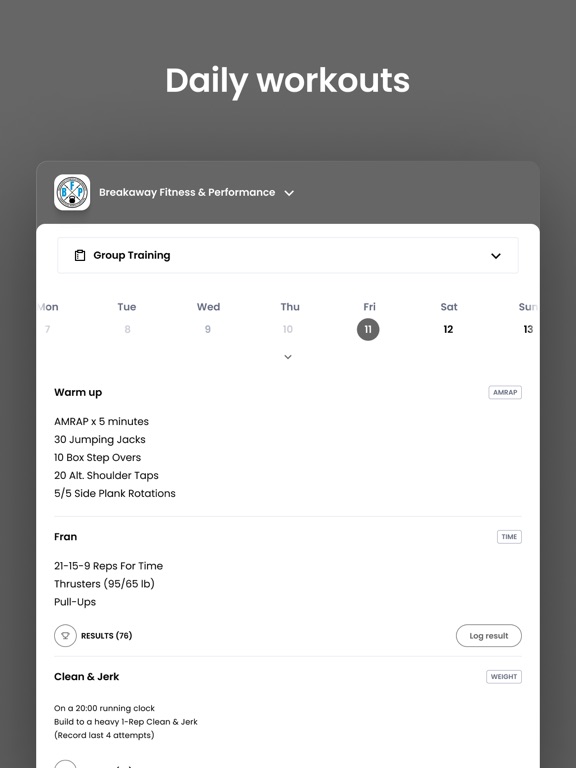 Breakaway Fitness iPad screenshot 5 - Health & Fitness app