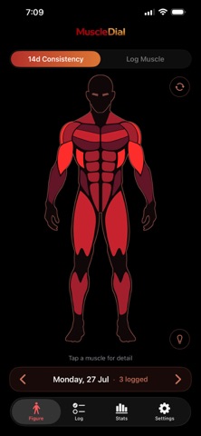 MuscleDial: Muscle Map Tracker Screenshot 3 of 5