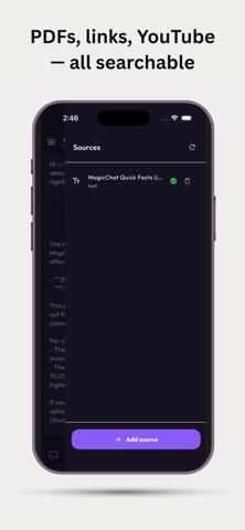 MagicChat: AI Knowledge Bot iPhone screenshot