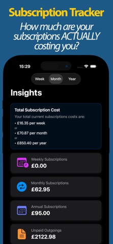 Subscription Tracker & Bills screenshot