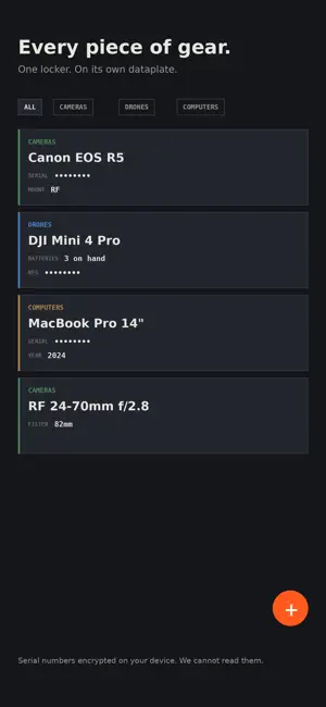 Gear Locker screenshot 1